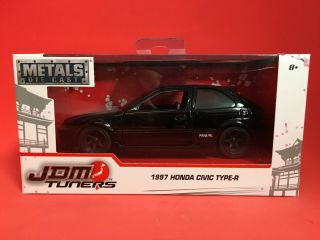 2019 Jada 1:43 1997 Honda Civic Type - R Black Jdm Tuners Series
