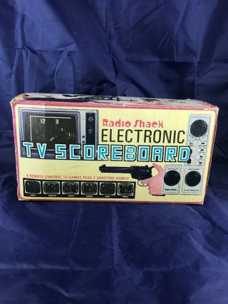 Vintage Radio Shack Electronic Tv Scoreboard 60 - 3060 Complete.