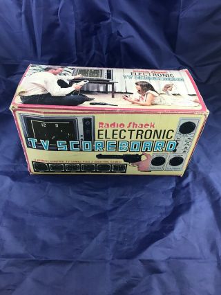 Vintage Radio Shack Electronic TV Scoreboard 60 - 3060 COMPLETE. 3