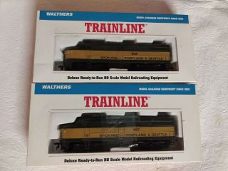 Ho Scale Walthers Trainline Spokane Portland And Seattle Fa1 857 And 859