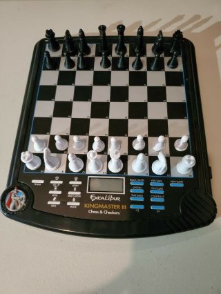 Excalibur Electronic Chess Game King Master Iii Model 911e - 3 Tested/complete