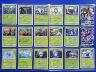 Pokemon Sun And Moon Base Set Complete C/unc/rare/holo Rare/gx/energy X146 Cards