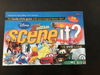 Disney Scene It 2nd Edition Dvd Board Game 100 Complete - -