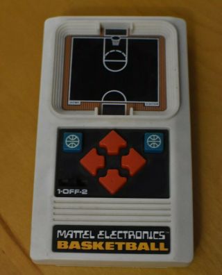 1978 Mattel Basketball Vintage Electronic Handheld Tabletop Arcade Video Game