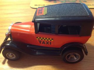 Vintage Tonka Model A Taxi Orange And Black Euc