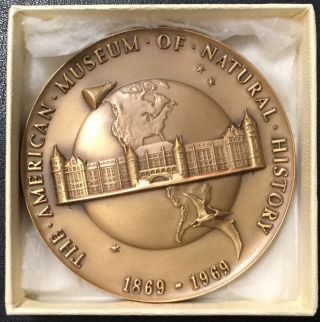 1969 The American Museum Of Natural History - 4/5 Ounces Bronze Medal