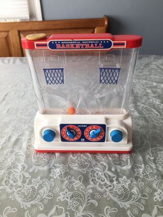 Vintage 1977 Tomy Toys Wonderful Waterful Basketball Plastic Water Game