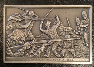 Mexican American War The Fall Of The Alamo San Antonio Texas Ingot Medal