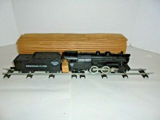 American Flyer 302ac Steam Engine With Wood Block And Wrapper