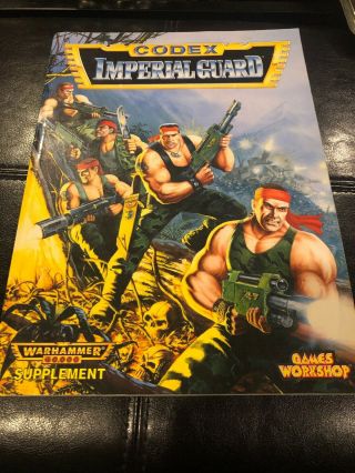 Warhammer 40k Codex Imperial Guard (2nd Edition 1995) Games Workshop Army Book