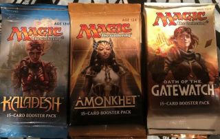 Magic The Gathering Mixed Booster Box Kaladesh Amonkhet Gatewatch 36 Packs