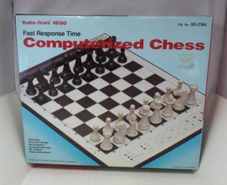 Radio Shack 1650 Fast Response Time Computerized Chess 60 - 2194 &
