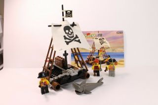 Vintage 1992 Lego Pirates Set 6261 Raft Raiders Complete W/instructions