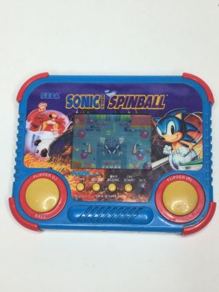 Vintage 1994 Sonic The Hedgehog Spinball Sega Electronic Tiger Handheld Game