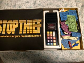 Vintage 1979 Parker Brothers Stop Thief Electronic Cops And Robbers Board Game 3