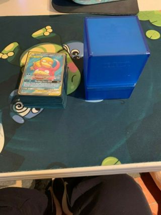Pokemon Slowpoke And Psyduck Gx Deck W/sleeves And Deck Box