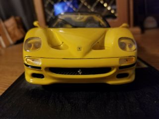 Maisto Special Edition 1/18 Scale 1995 Ferrari F 50 Yellow Die Cast Car 1995