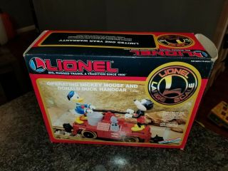 Lionel G Gauge Operating Disney Mickey Mouse And Donald Duck Train Handcar,  Box