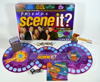 Friends Scene It Board Game Dvd Trivia 100 Complete With Metal Token Movers