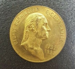 Usa.  Medal.  Wakefield,  Virginia.  George Washington Bicentennial 1732 - 1932.