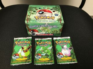Pokémon Jungle 1st Edition Booster Box English (34 Packs Opened And Searched)