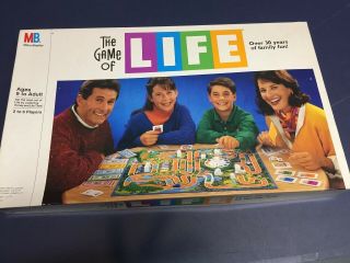 The Game Of Life Vintage 1991 Milton Bradley Board Game Complete Set