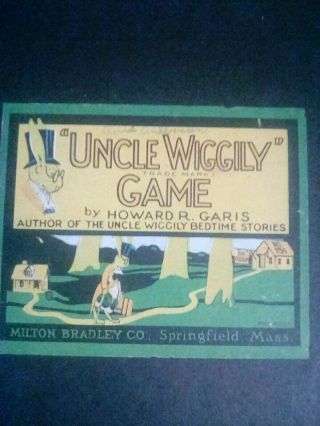 1916 Milton Bradley Uncle Wiggily Game Board Version.  " Game Board Only "