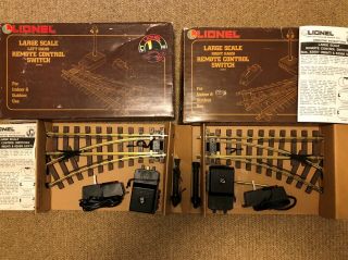 Remote Control Lionel Large G Scale Switches In Factory Boxes