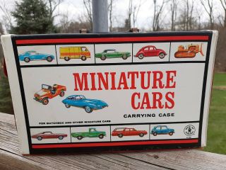 Vintage Mattel Miniature Cars Carrying Case For Matchbox & Others 1966