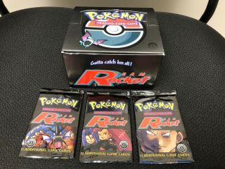 Pokémon Rocket 1st Edition English Box (36 Packs Opened And Searched) Woc