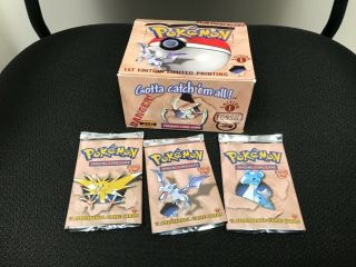 Pokémon Fossil 1st Edition English Box (36 Packs Opened And Searched) Woc