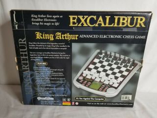 Excalibur King Arthur Advanced Electronic Chess Game Model 915 Complete Box Inst 2