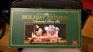 Bright Holiday Express Animated Post Office Car.  Complete With 2 Tracks.