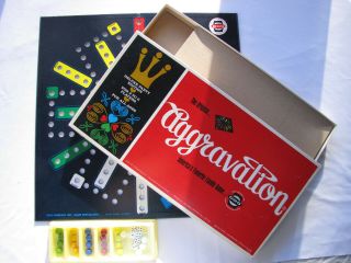Vintage 1965 Deluxe Edition Aggravation Game Glass Marbles Complete