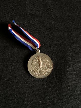 1919 Peace and victory triumph of liberty medallion antique coin medal 3