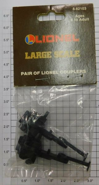 Lionel 8 - 82103 G Gauge Knuckle Coupler Pack (2)