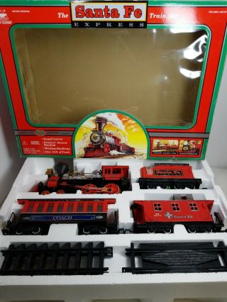 Bright Santa Fe Express G Scale Train Set No 186 Great For Christmas