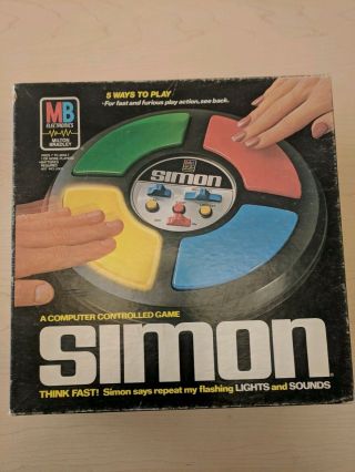 Vintage 1986 Simon Electronic Game Mb Milton Bradley