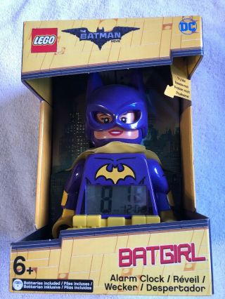 Lego Batman Movie 9009334 Batgirl Kids Minifigure Alarm Clock | Purple/yellow |