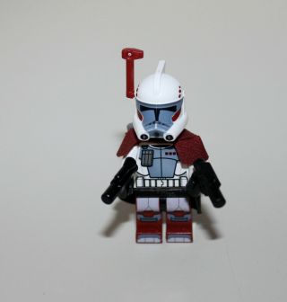Lego Star Wars Minifigure Arc Clone Trooper With Blasters Pistols Cape 9488