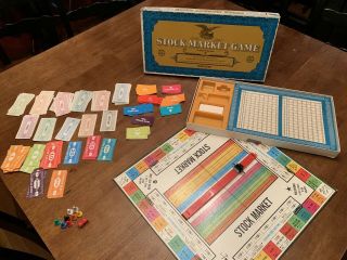 Vintage 1968 Whitman Stock Market Game - The Aristocrat Of Money Games Complete
