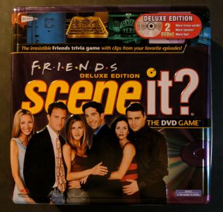 Friends Scene It Deluxe Edition (2 Dvd) Board Game With Tin - 100 Complete