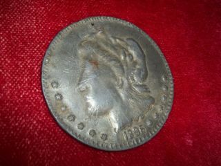 1896 Bryan Dollar 16 To 1 Nit Election Satirical Large Size 3.  5 " Coin