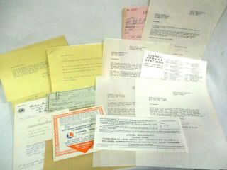 Old Lionel & Madison Hardware Paperwork Letters Registration Card Postcards Etc.