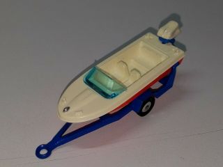 Vintage Corgi Juniors Speed Boat With Trailer