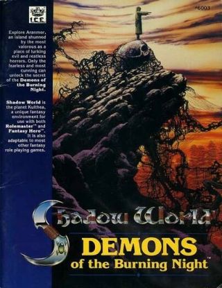Shadow World Demons Of The Burning Night Exc 6003 Module Rolemaster Adventure