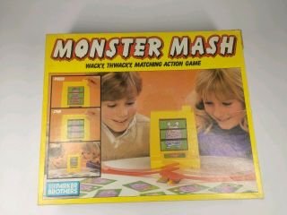 Vintage Parker Brothers Monster Mash Matching Action Game 0495 Complete Family