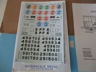 O Scale Microscale Decals 48 - 5 Southern Pacific 57 