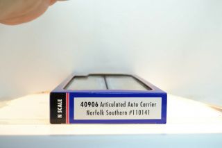 N Scale ATLAS ARTICULATED AUTO RACK NORFOLK SOUTHERN NS NUMBER 110141 2