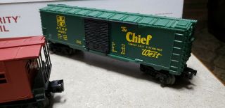 Lionel Trains O Scale Model Train Car Atsf Santa Fe The Chief Line Boxcar 16263